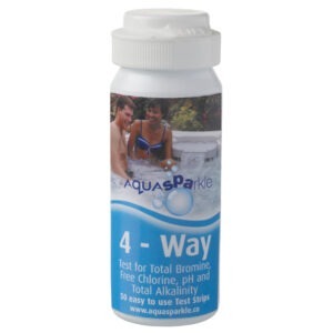 4 Way Test Strips Aquasparkle (Total Bromine, Free Chlorine, pH & Total Alkalinity)